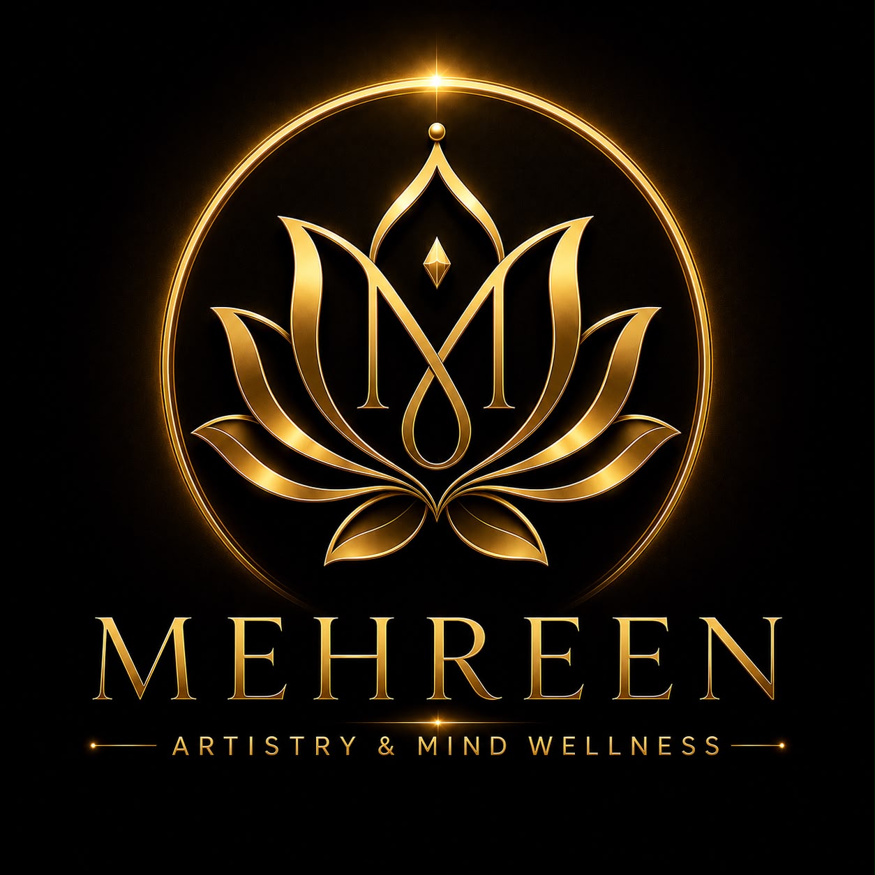 Mehreen Artistry & Mind Wellness lotus mark